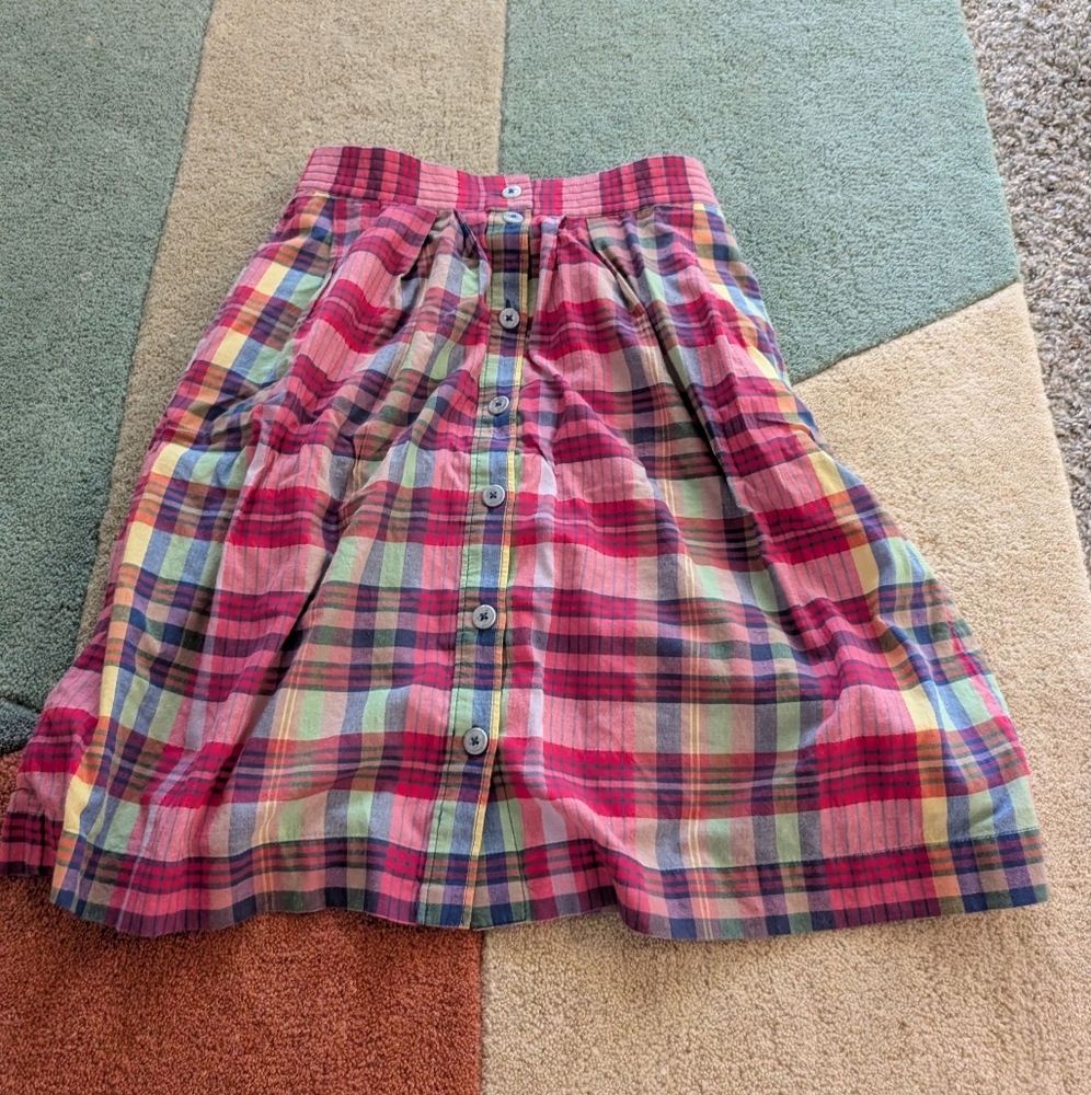 J. Crew Plaid Skirt xxs